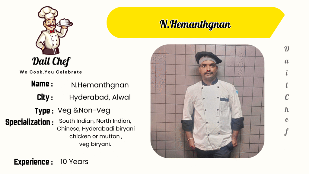 Best cooks and chefs in Hyderabad