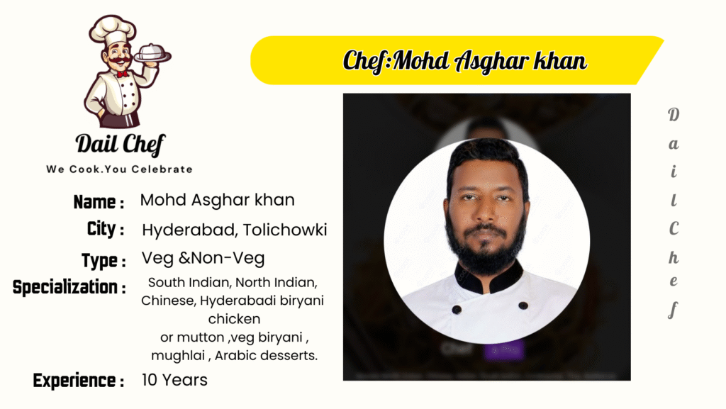 Best cooks and chefs in Hyderabad